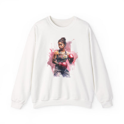 Muay Thai Lady Fighter Crewneck Sweatshirt