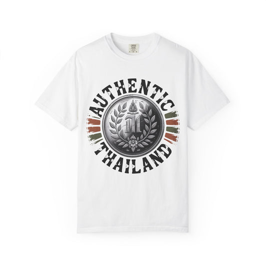 Authentic Thailand Vintage Coin Emblem Graphic T-Shirt