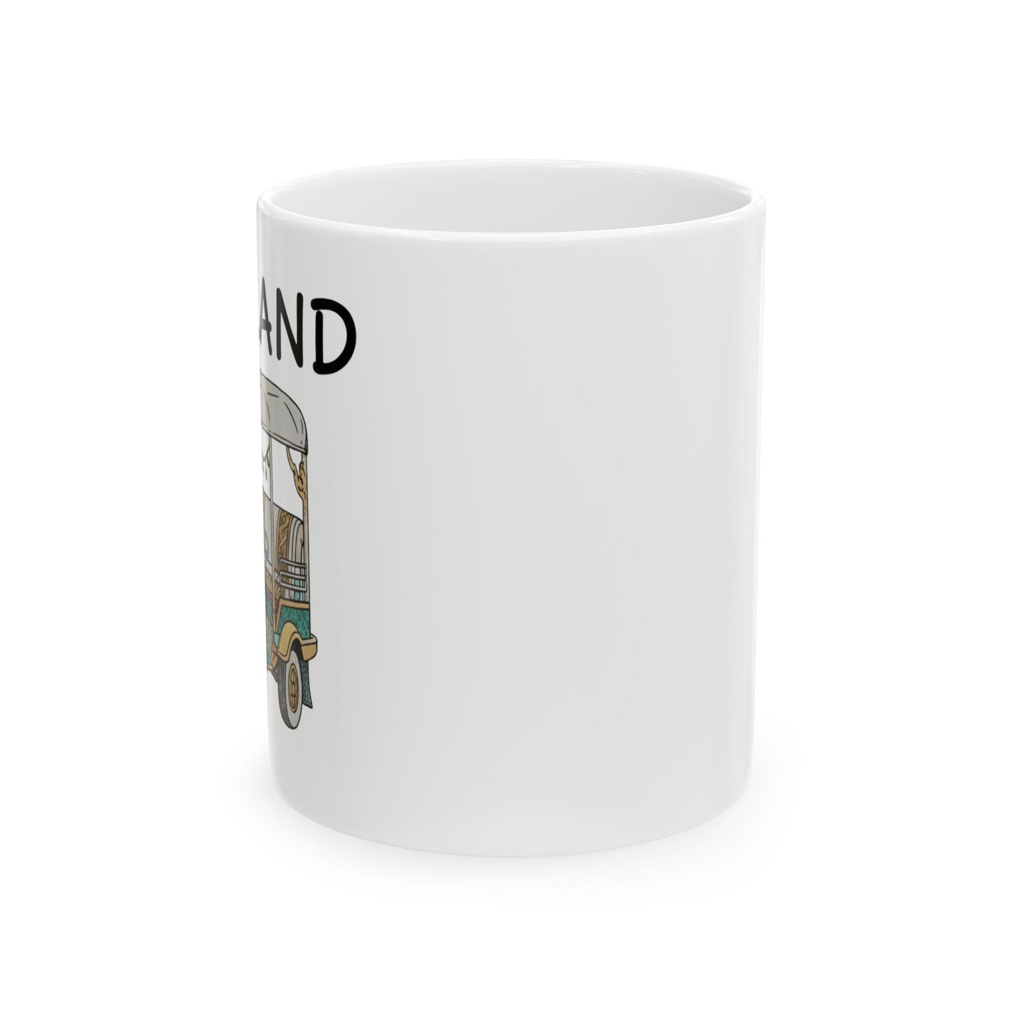 thailand tuk tuk ceramic mug — classic thai tuk tuk travel coffee cup (11oz)