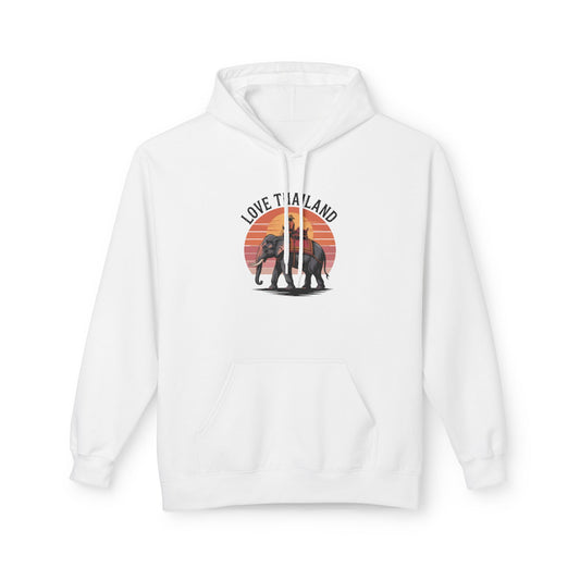 Thailand Elephant Sunset Hoodie — "Love Thailand" Travel Hoodie