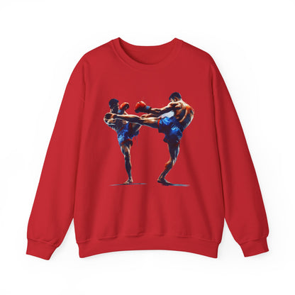 Muay Thai Fight Sweatshirt — Combat Sports Crewneck for Fighters & Fans
