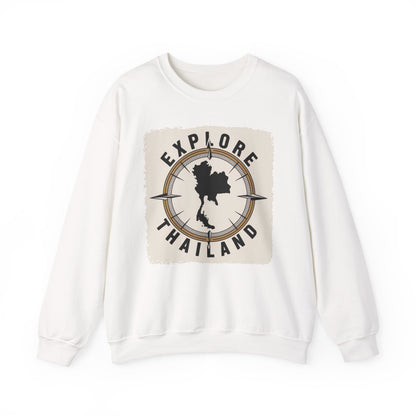 Explore Thailand Map Crewneck Sweatshirt