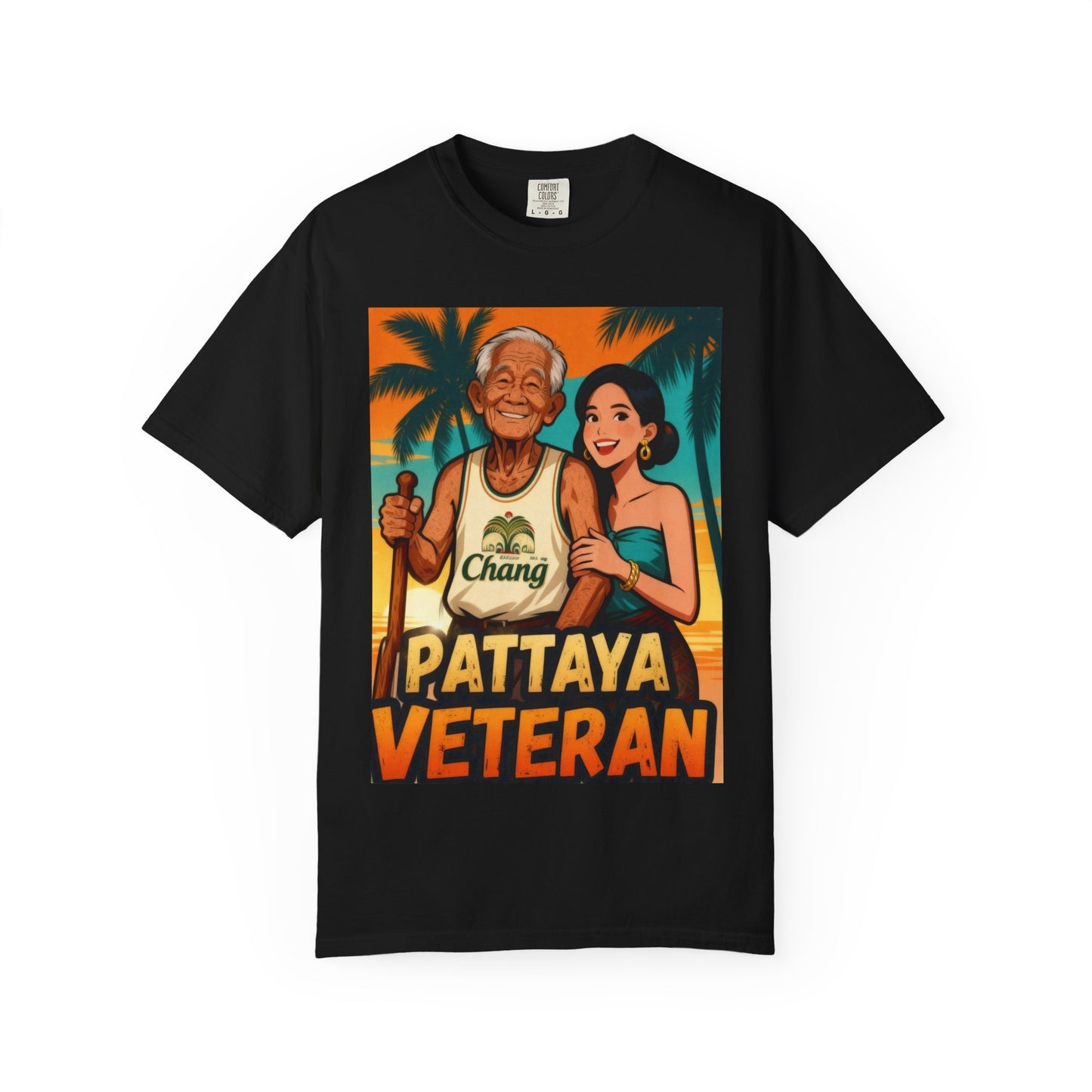 pattaya veteran old school beach life t-shirt