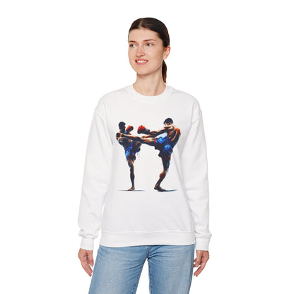 Muay Thai Fight Sweatshirt — Combat Sports Crewneck for Fighters & Fans