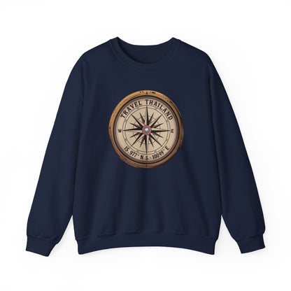 Travel Thailand Compass Crewneck Sweatshirt
