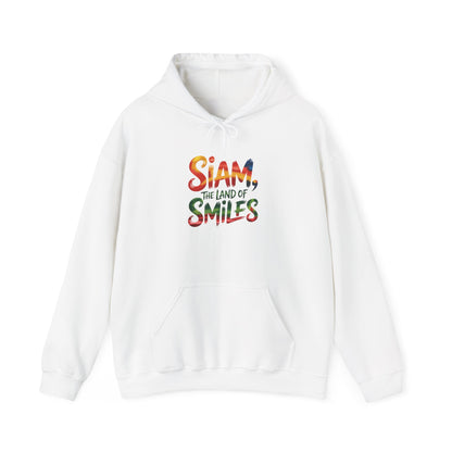 Siam The Land of Smiles Hoodie — Colorful Thai Travel Sweatshirt
