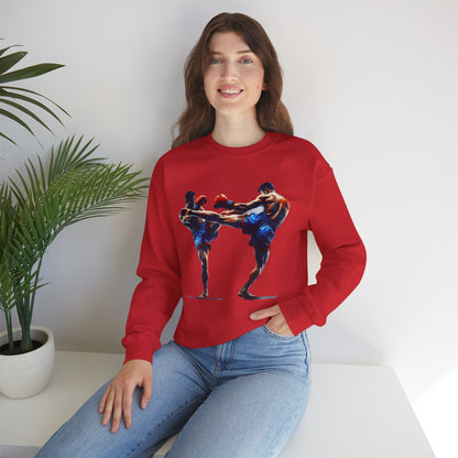 Muay Thai Fight Sweatshirt — Combat Sports Crewneck for Fighters & Fans