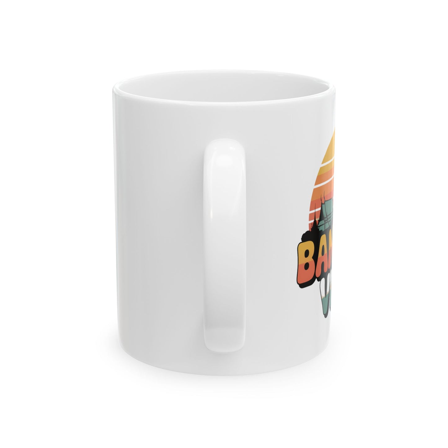 bangkok vibes retro sunset mug