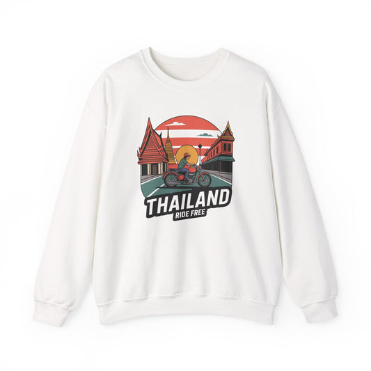 Thailand Sunset Ride Crewneck Sweatshirt