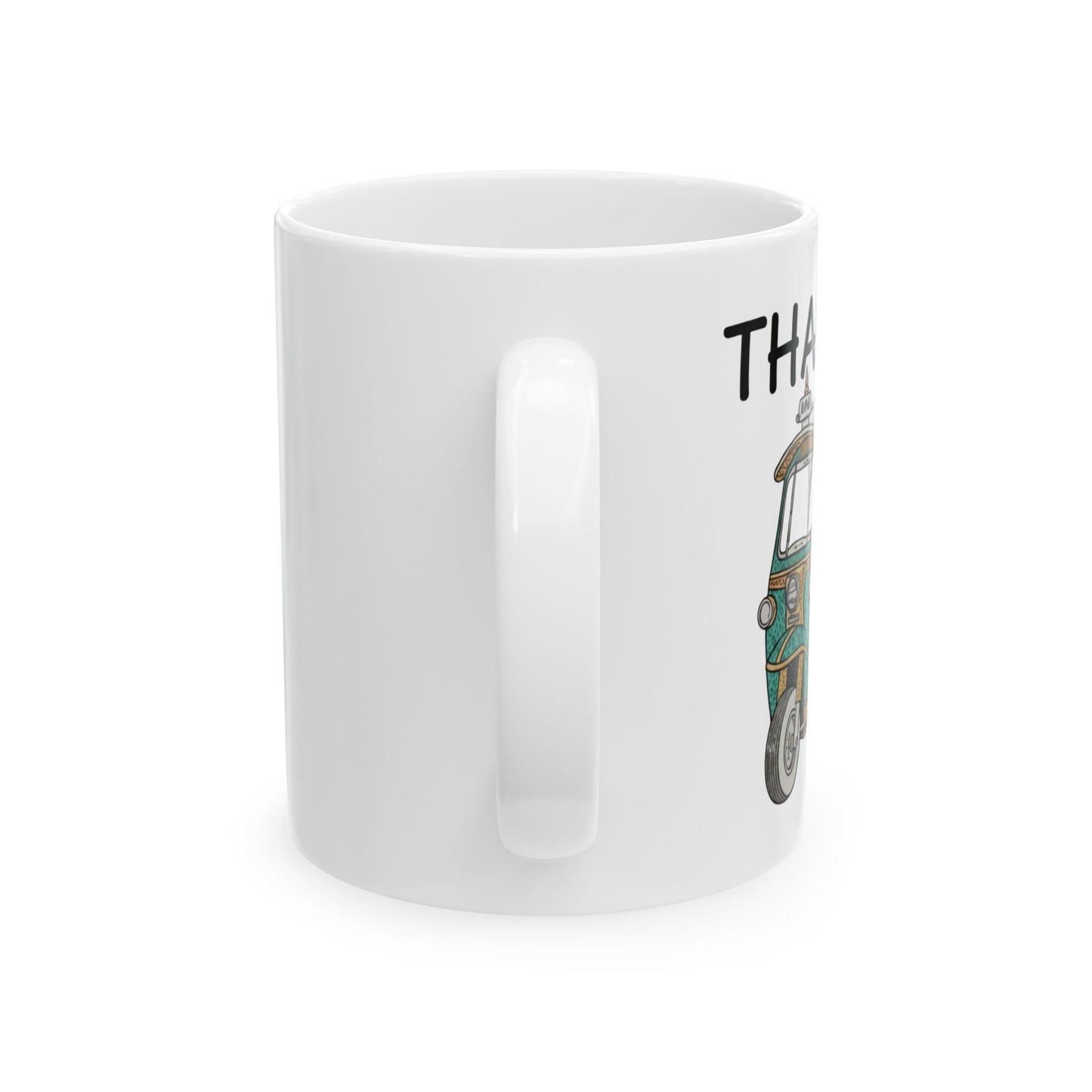 thailand tuk tuk ceramic mug — classic thai tuk tuk travel coffee cup (11oz)