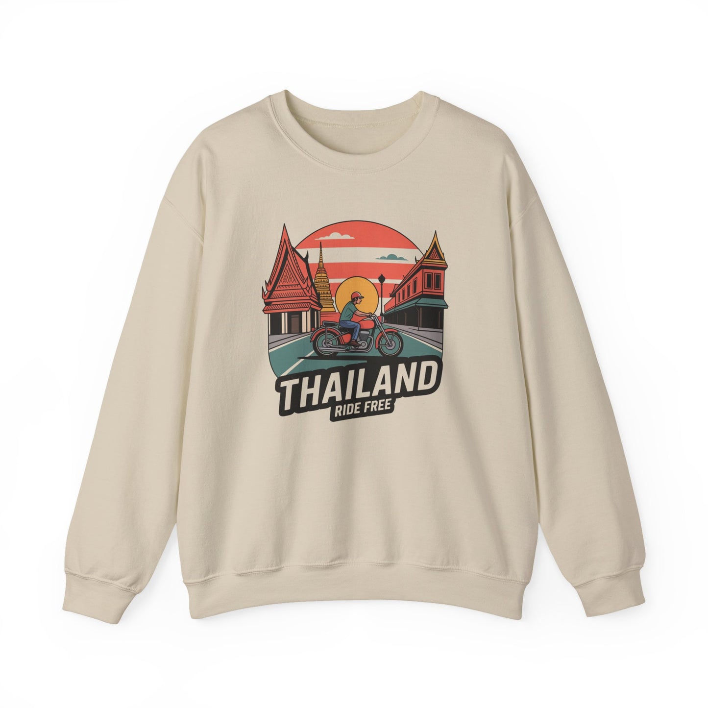 thailand sunset ride crewneck sweatshirt