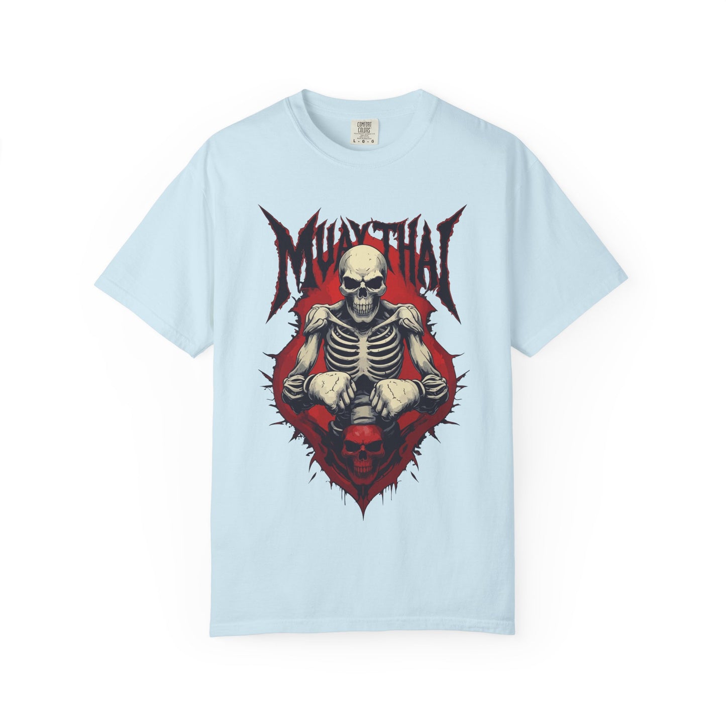 muay thai skeleton fighter t shirt