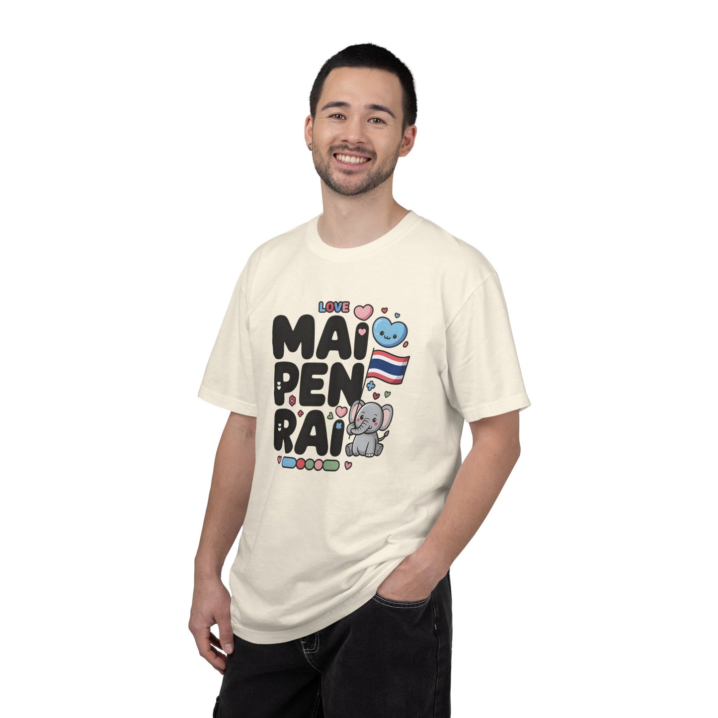 mai pen rai cute thailand quote graphic t-shirt