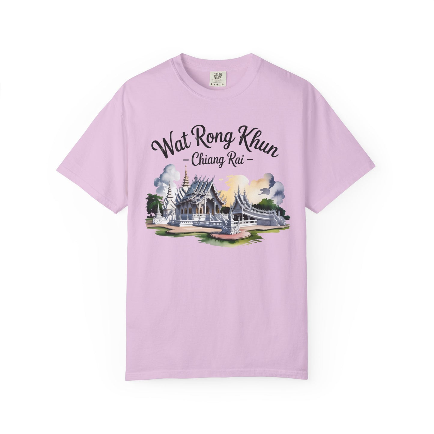 wat rong khun chiang rai t-shirt — thai temple travel souvenir tee