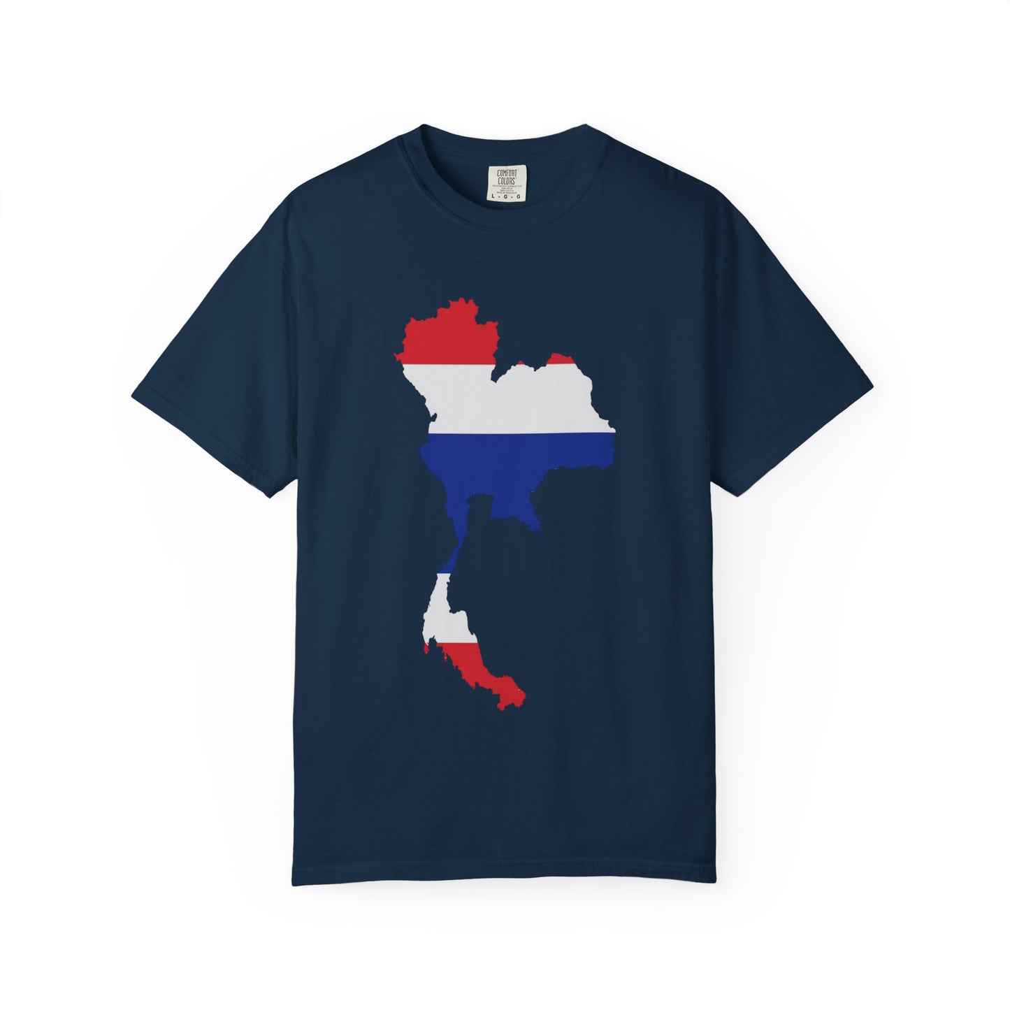 thailand flag map minimal travel graphic t-shirt