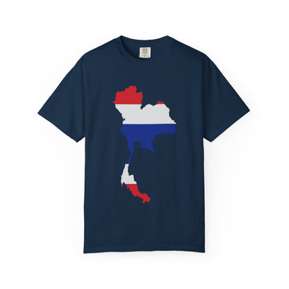 Thailand Flag Map Minimal Travel Graphic T-Shirt