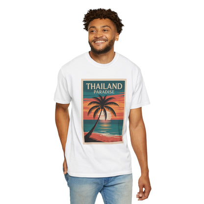 Thailand Paradise Retro Beach Sunset Graphic T-Shirt