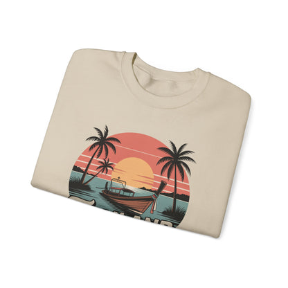 Thailand Longtail Sunset Crewneck Sweatshirt