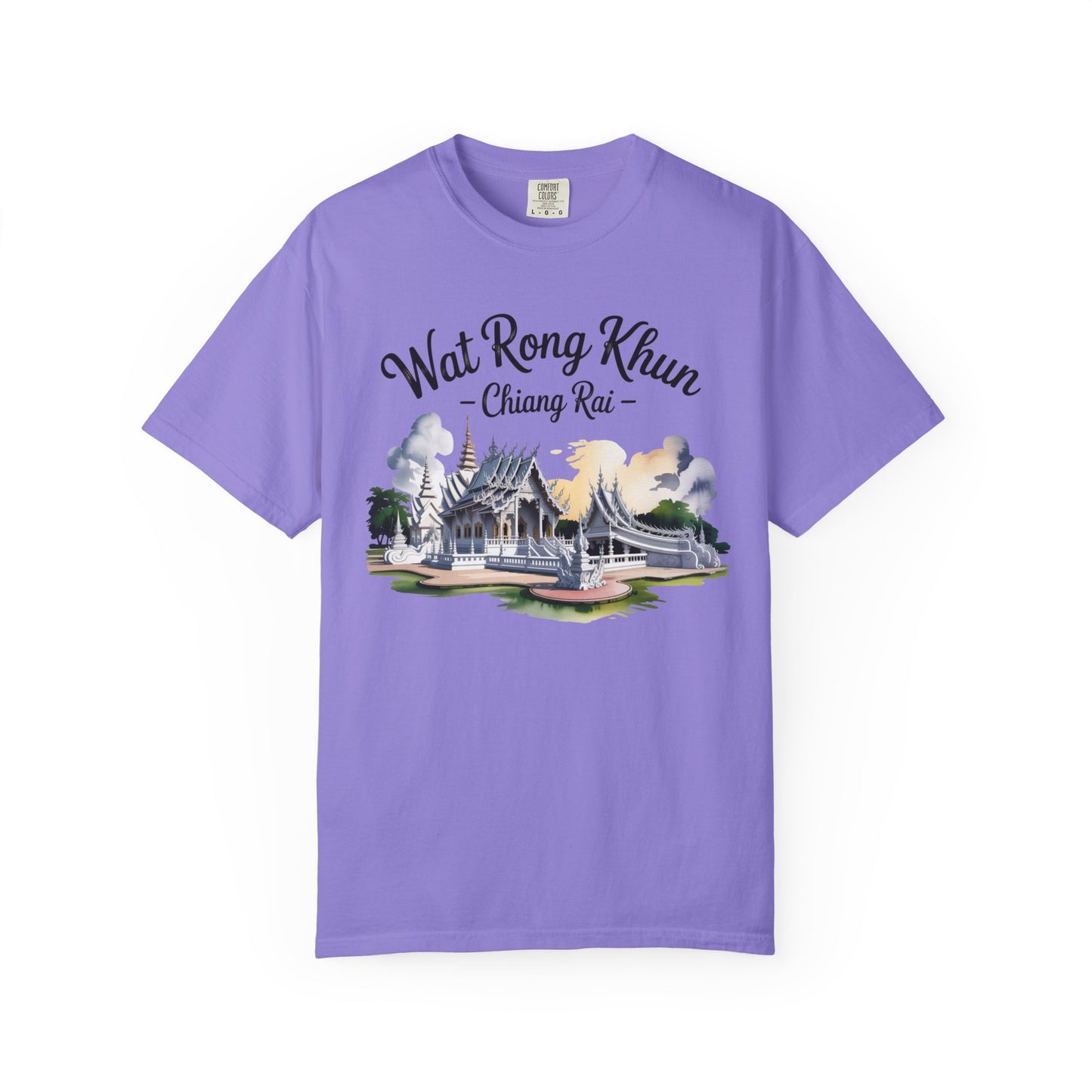 wat rong khun chiang rai t-shirt — thai temple travel souvenir tee