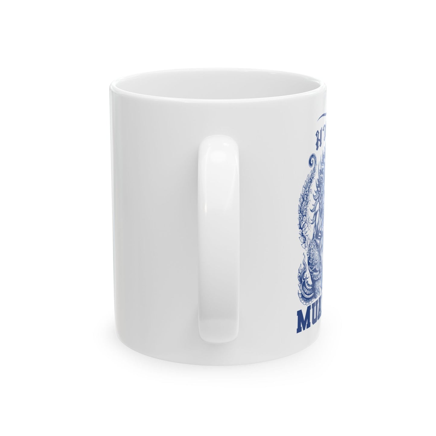 muay thai sacred warrior mug | traditional thai art coffee cup