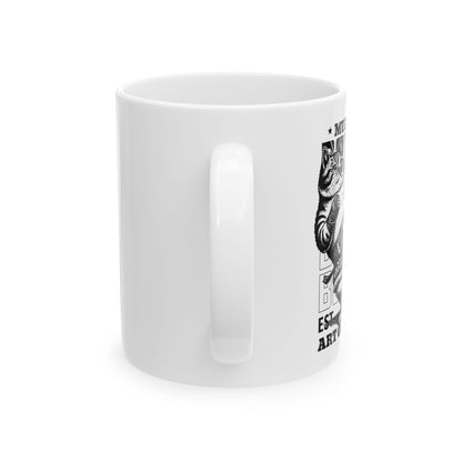 Muay Thai Minimal Mug | Thai Boxing Warrior Coffee Cup