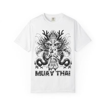 Muay Thai Fighter Silhouette Motivation T Shirt