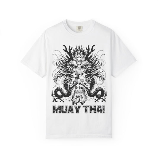 Muay Thai Fighter Silhouette Motivation T Shirt