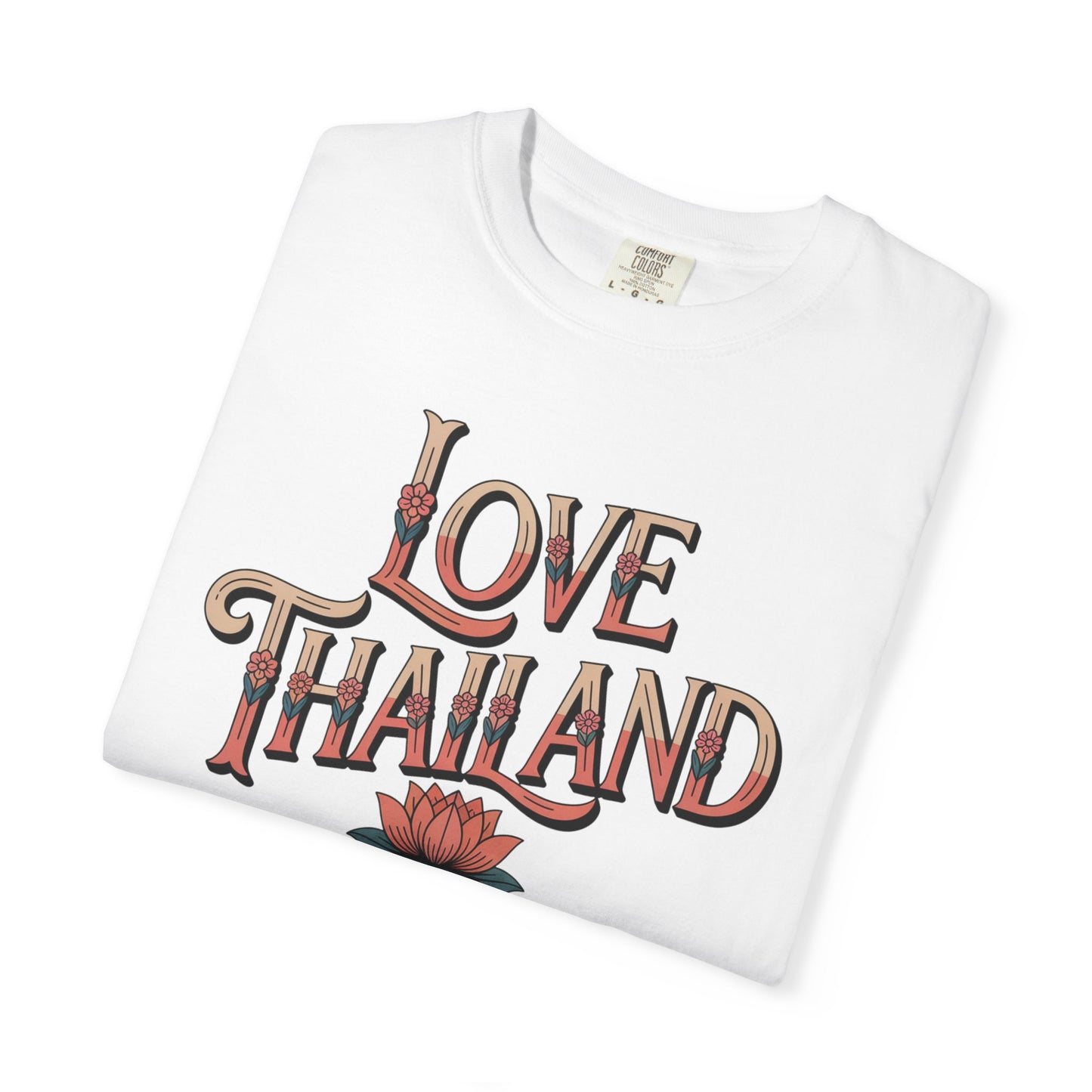 love thailand t-shirt — retro lotus graphic tee