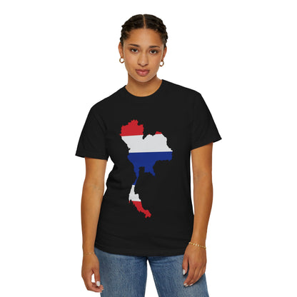 Thailand Flag Map Minimal Travel Graphic T-Shirt
