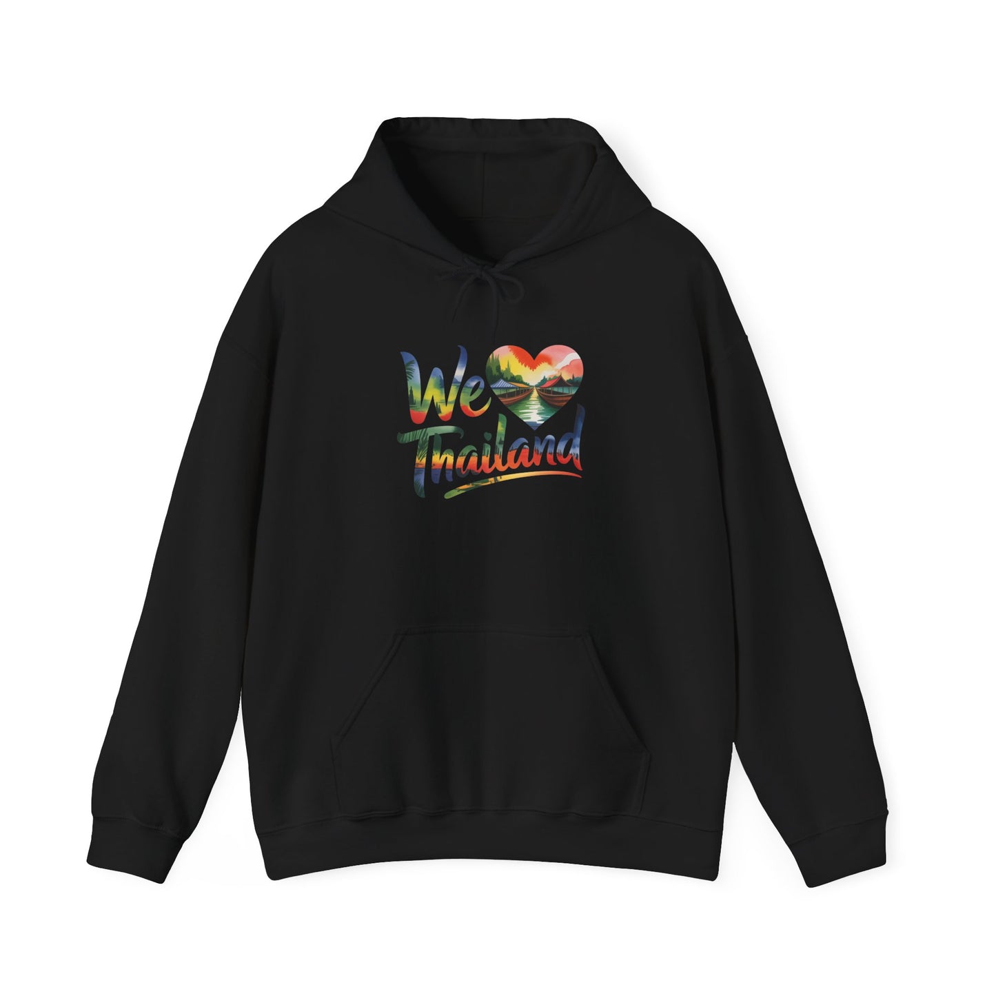we ♥ thailand hoodie — tropical heart travel sweatshirt for thailand lovers