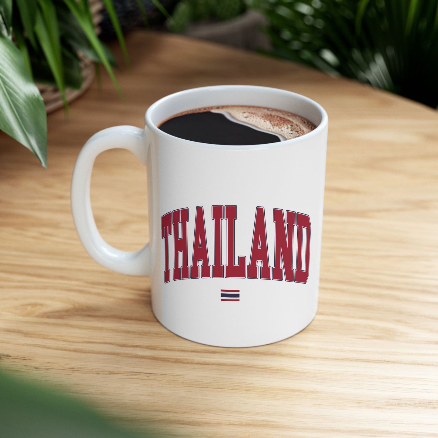 thailand ceramic mug with flag (11oz)