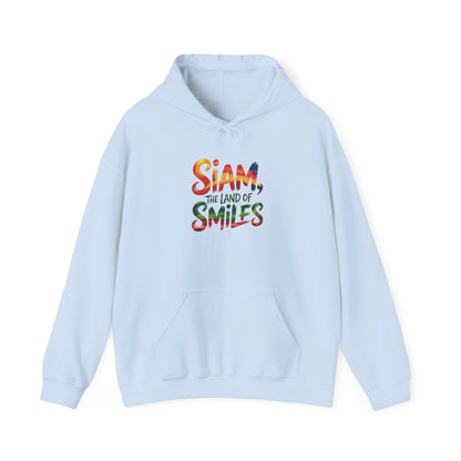 Siam The Land of Smiles Hoodie — Colorful Thai Travel Sweatshirt