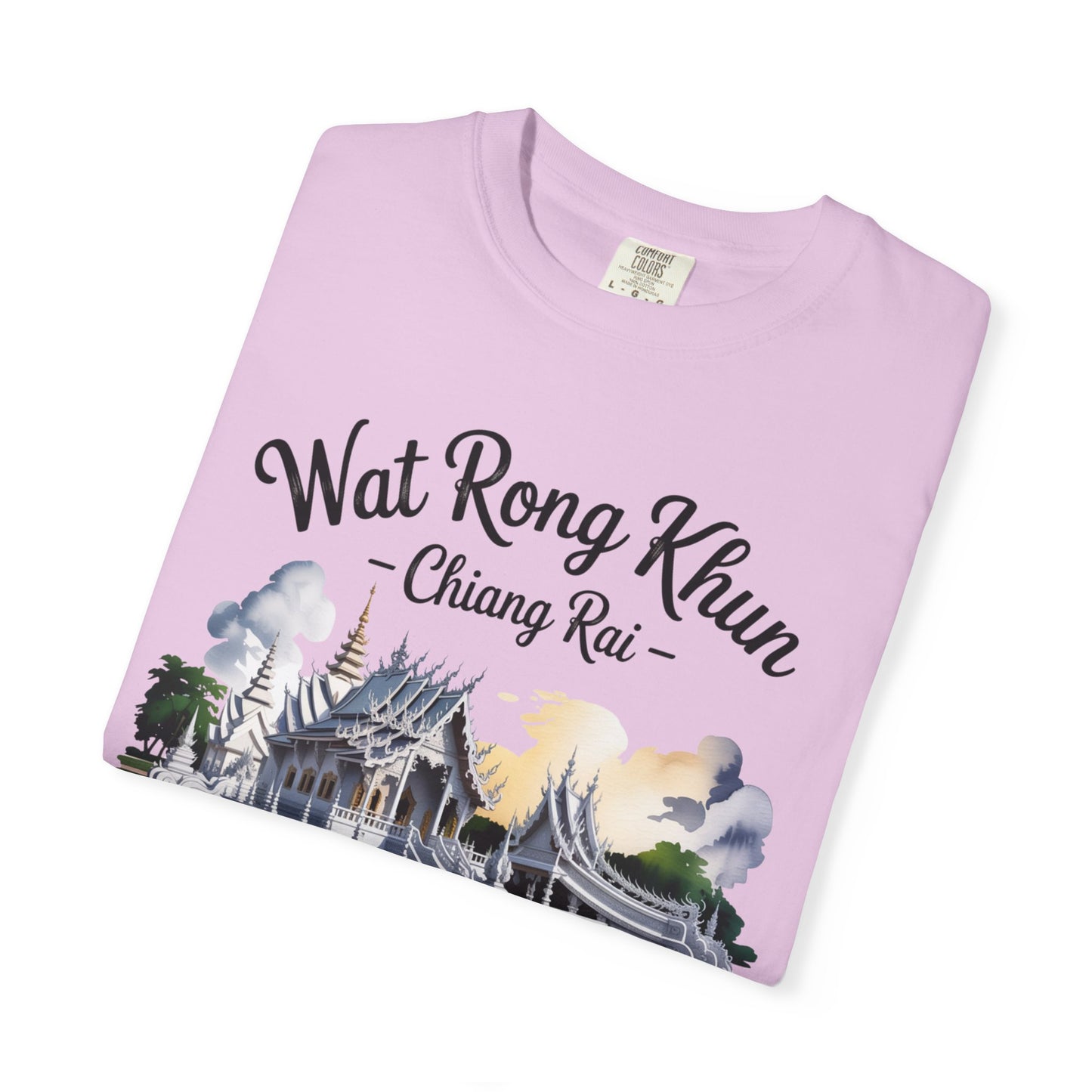 wat rong khun chiang rai t-shirt — thai temple travel souvenir tee
