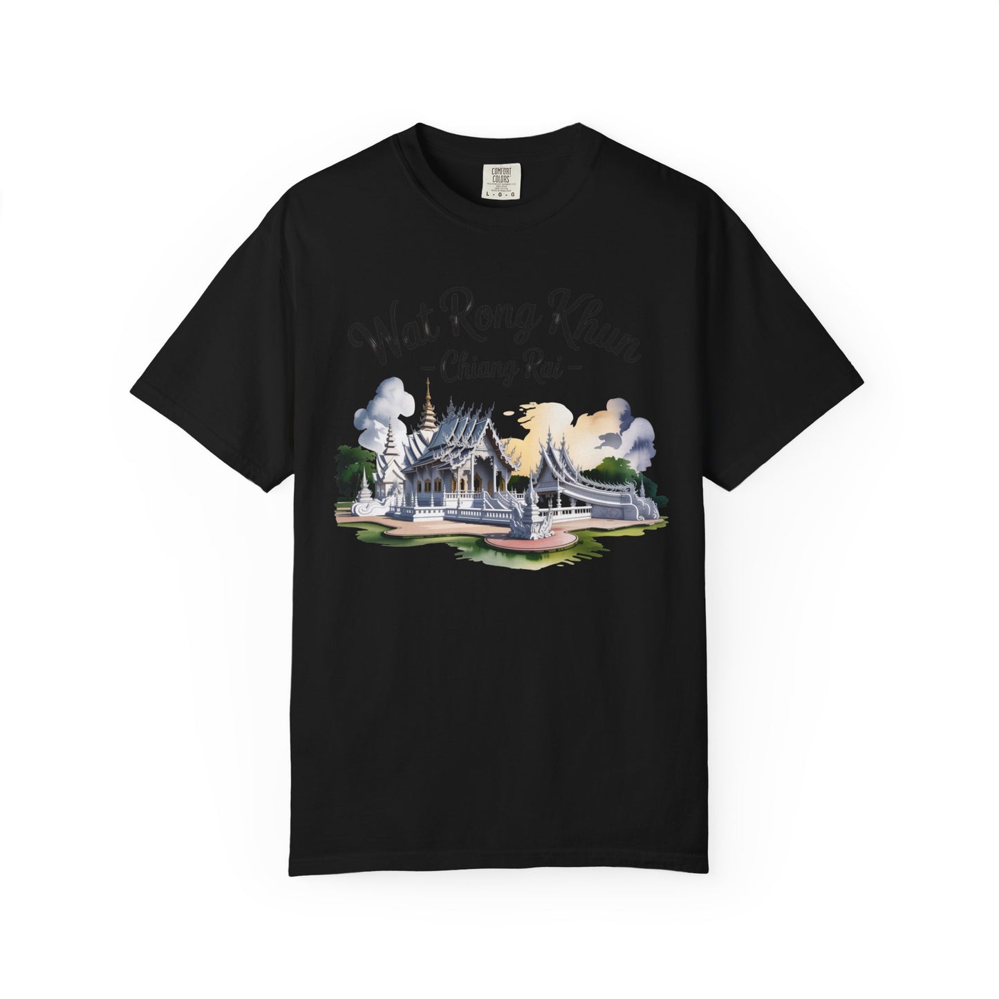 wat rong khun chiang rai t-shirt — thai temple travel souvenir tee