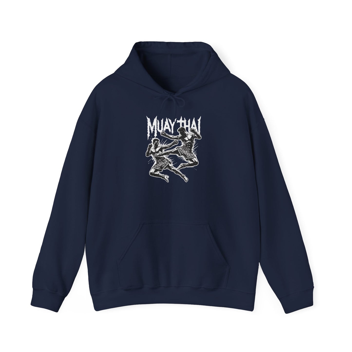 muay thai flying knee battle hoodie