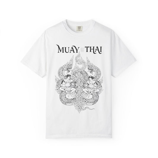 Muay Thai Twin Dragon Warrior T Shirt