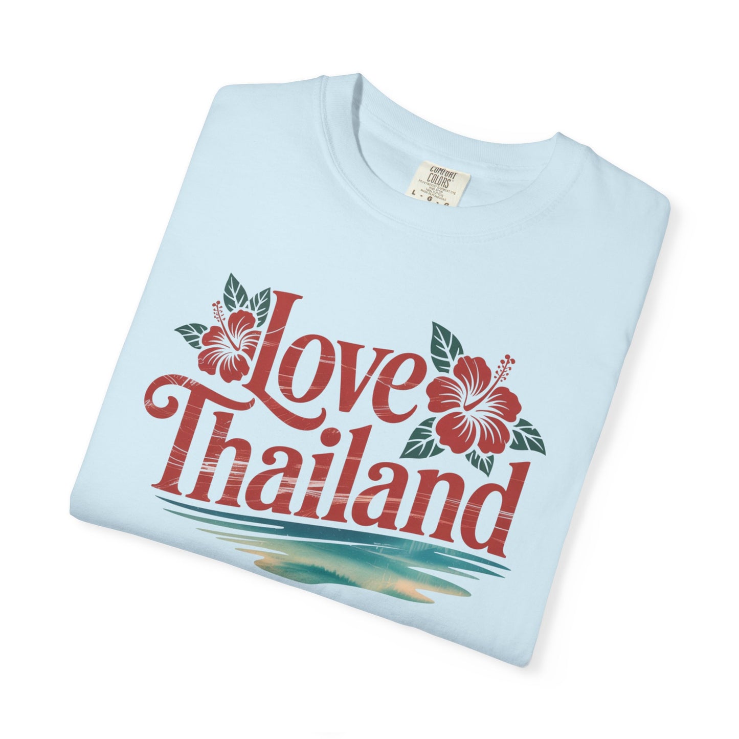 love thailand t-shirt — floral tropical vacation tee