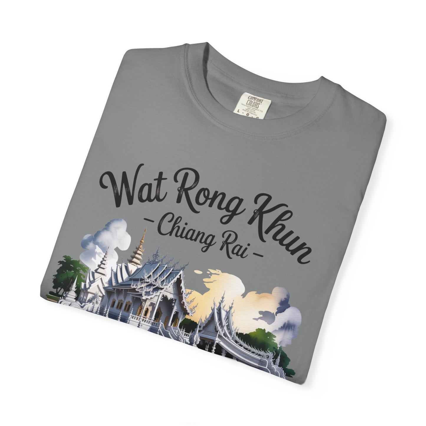 wat rong khun chiang rai t-shirt — thai temple travel souvenir tee