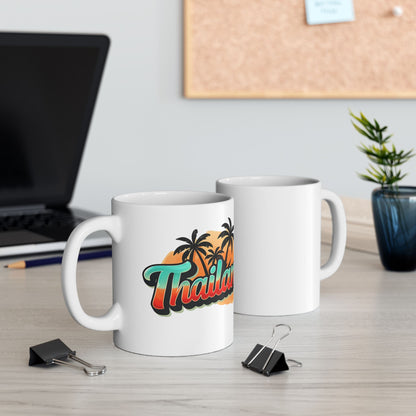 Thailand Sunset Tropical Island Vibes Ceramic Mug — 11oz