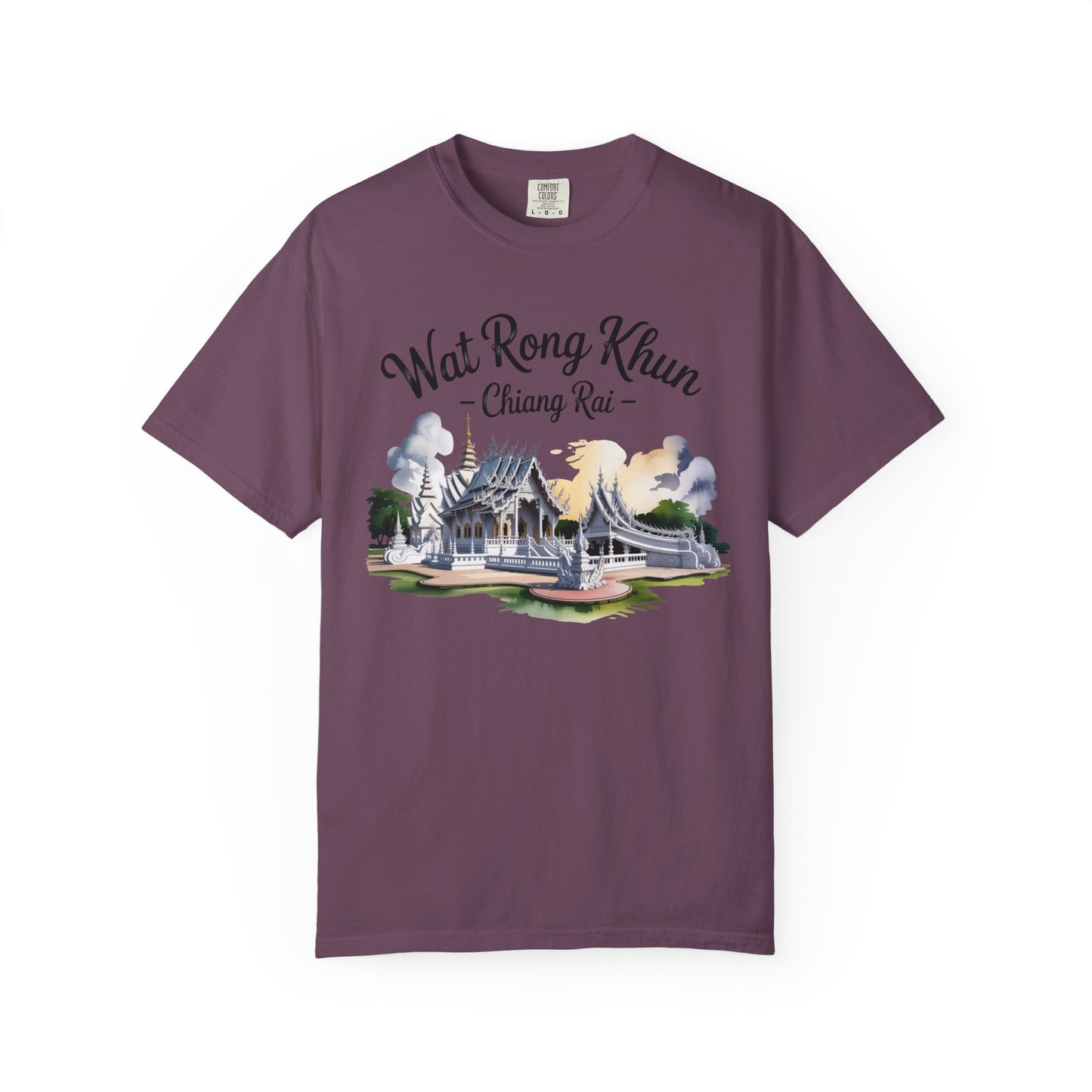 wat rong khun chiang rai t-shirt — thai temple travel souvenir tee