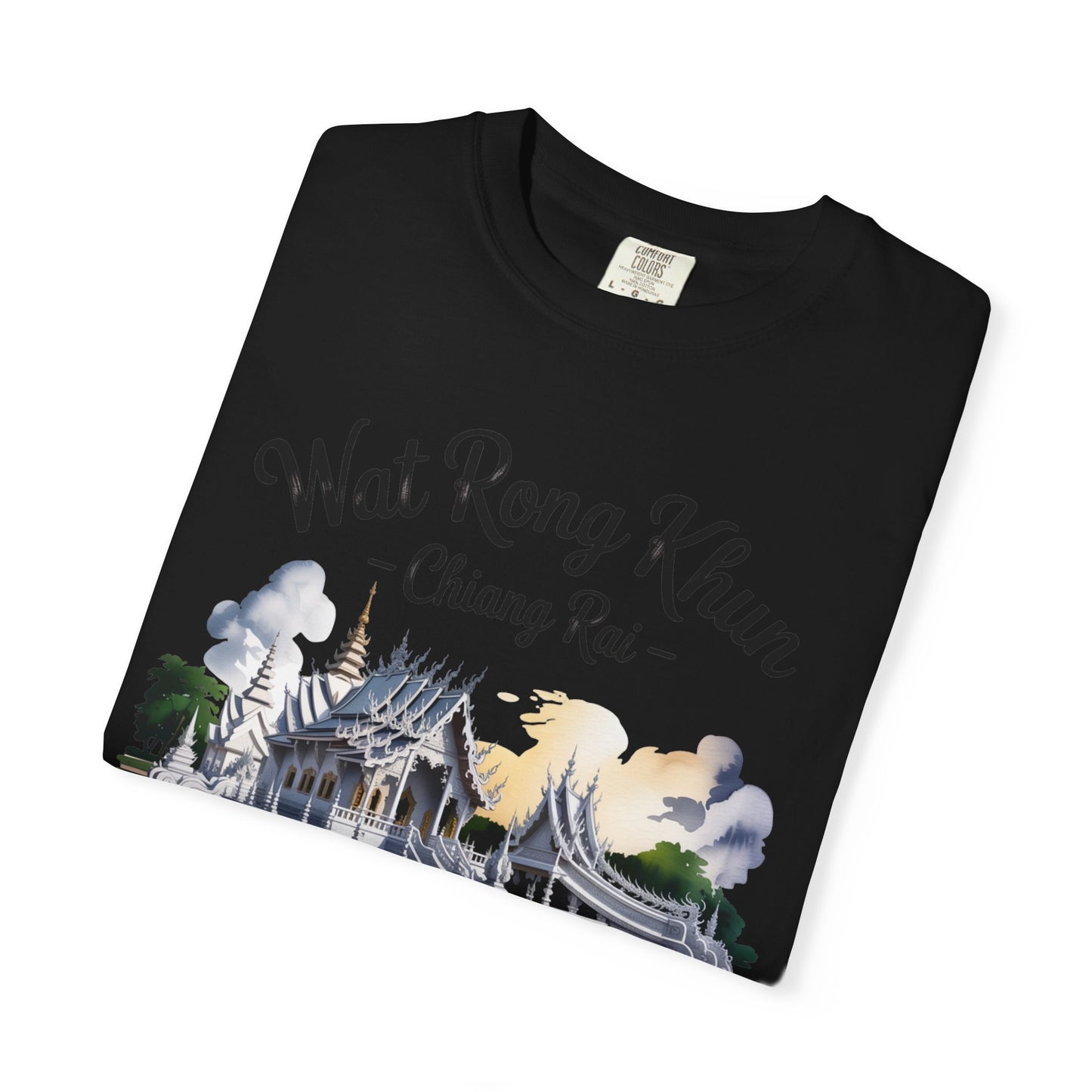 wat rong khun chiang rai t-shirt — thai temple travel souvenir tee