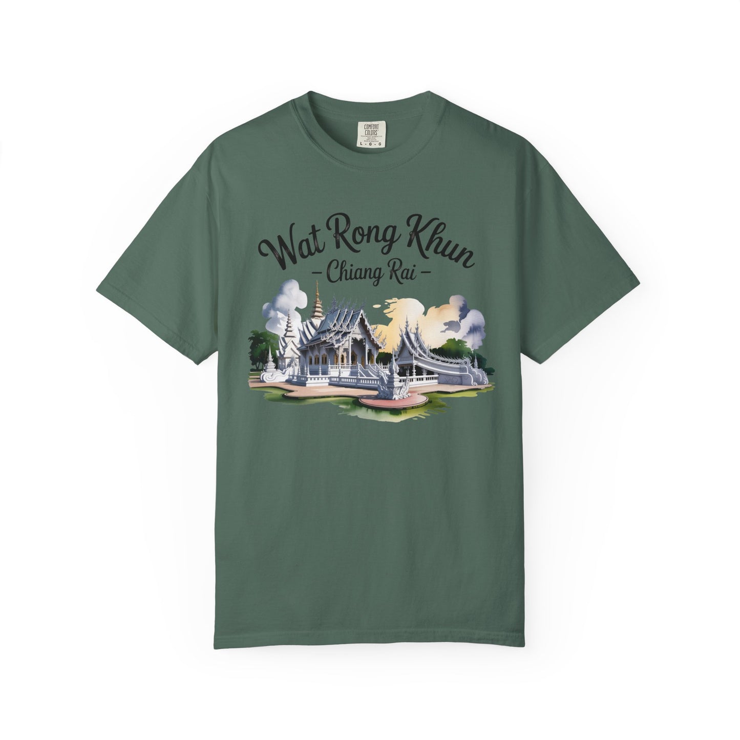 wat rong khun chiang rai t-shirt — thai temple travel souvenir tee