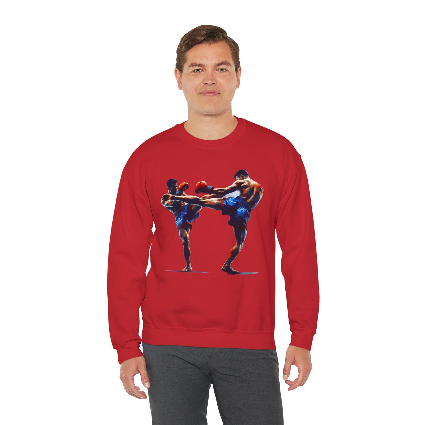 muay thai fight sweatshirt — combat sports crewneck for fighters & fans