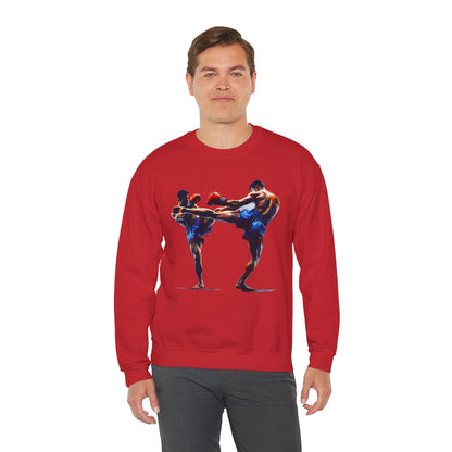 Muay Thai Fight Sweatshirt — Combat Sports Crewneck for Fighters & Fans