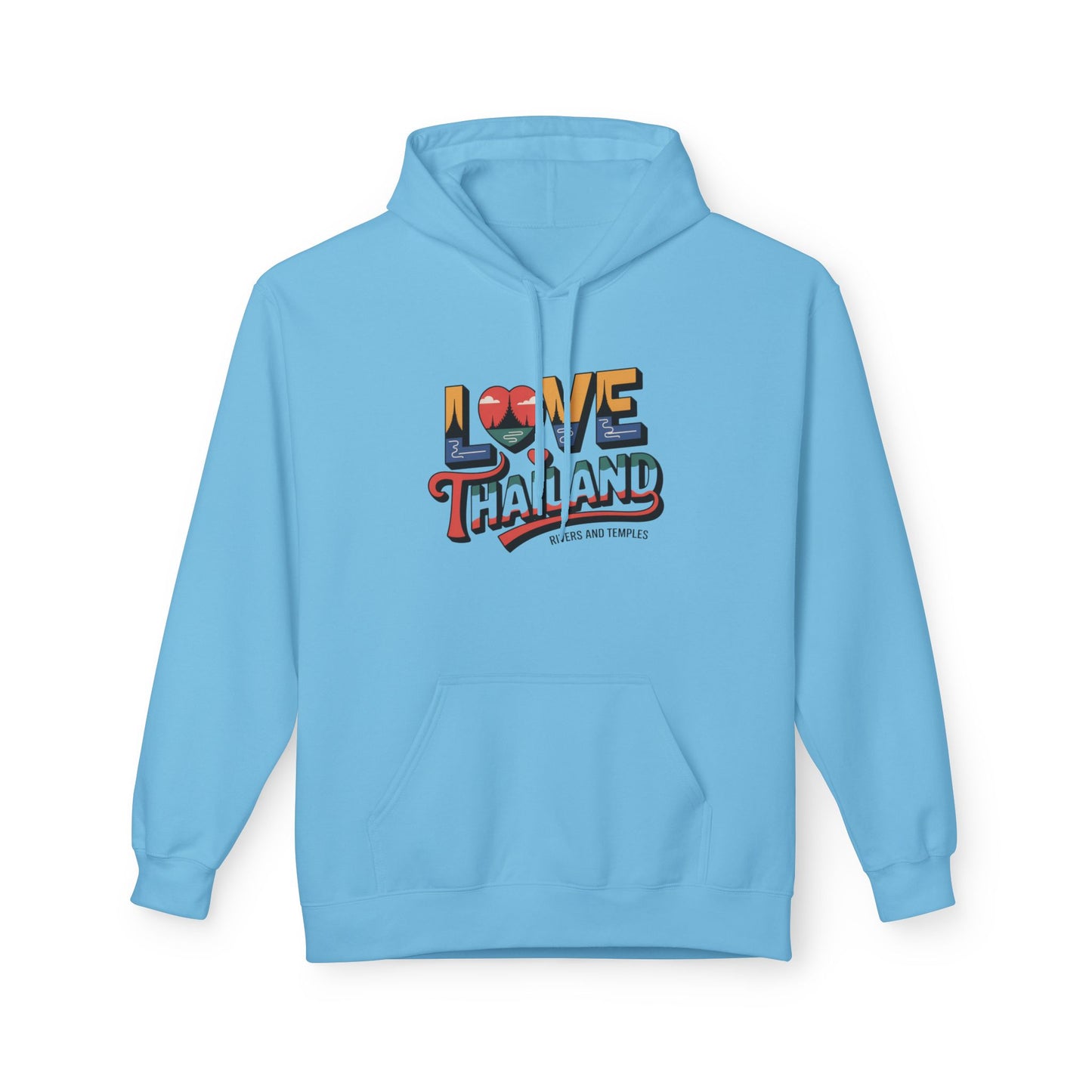 love thailand retro travel hoodie — colorful vintage thailand sweatshirt