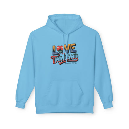 Love Thailand Retro Travel Hoodie — Colorful Vintage Thailand Sweatshirt