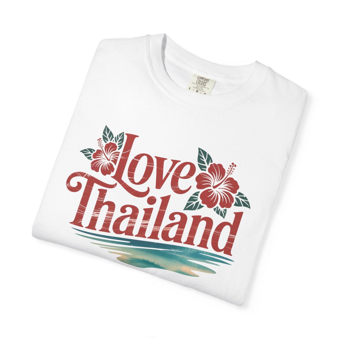 love thailand t-shirt — floral tropical vacation tee