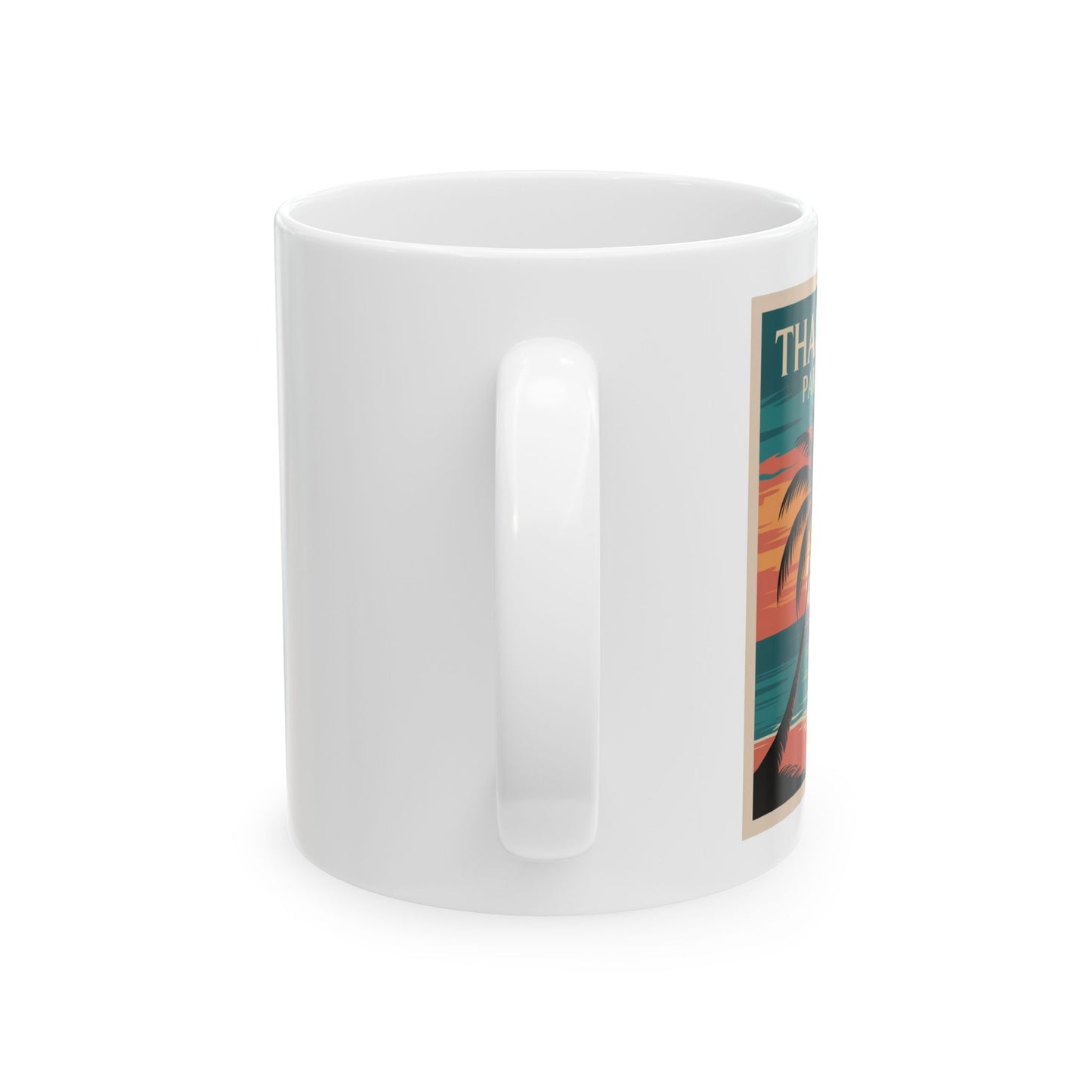 thailand paradise retro sunset mug