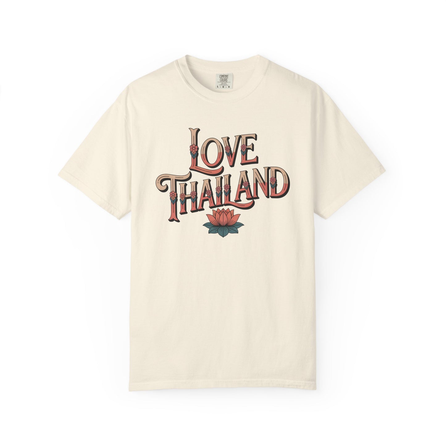 love thailand t-shirt — retro lotus graphic tee