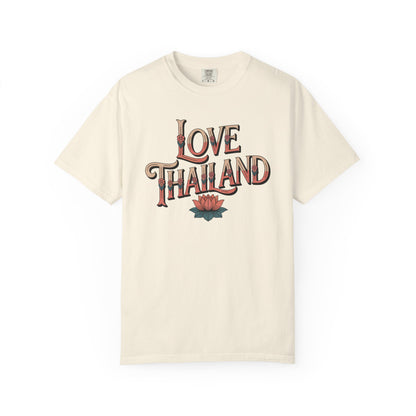 Love Thailand T-Shirt — Retro Lotus Graphic Tee